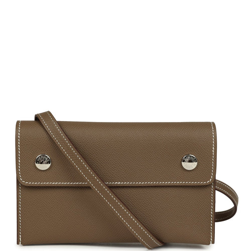 Hermes Hermesnap Wallet Etoupe Epsom Palladium Hardware
