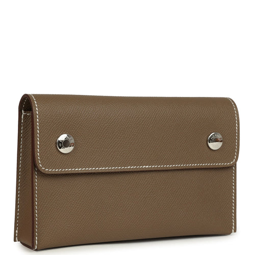 Hermes Hermesnap Wallet Etoupe Epsom Palladium Hardware