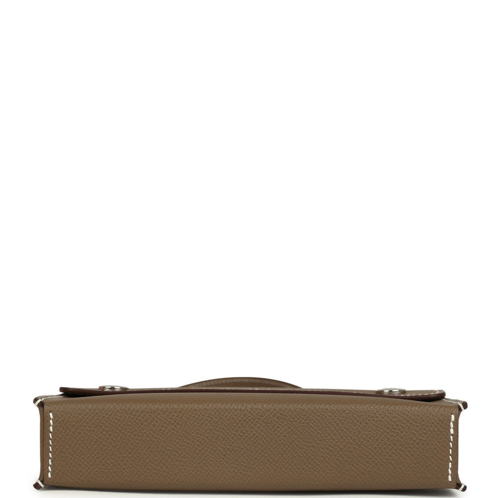 【カラバリ有！】HERMES Hermesnap wallet／Etoupe Hermes Hermesnap Wallet Etoupe Epsom Palladium Hardware