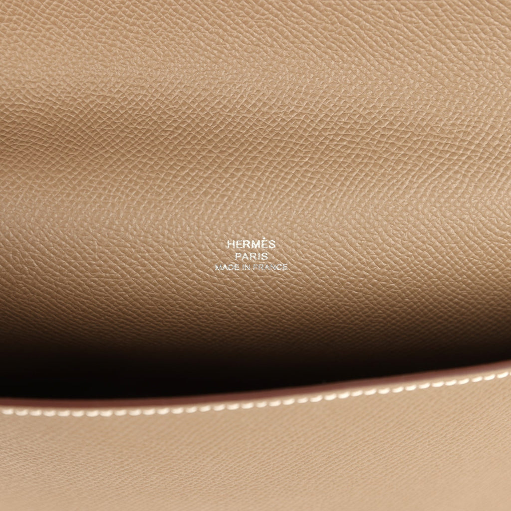 Hermes Hermesnap Wallet Etoupe Epsom Palladium Hardware