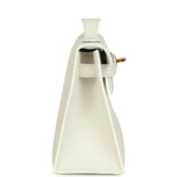 Hermes Kelly Pochette White Swift Gold Hardware - Thumbnail View 3