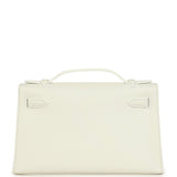 Hermes Kelly Pochette White Swift Gold Hardware - Thumbnail View 4