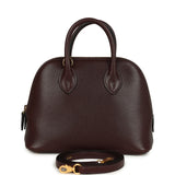 Hermes 1923 Bolide Mini Rouge Sellier Chevre Mysore Gold Hardware