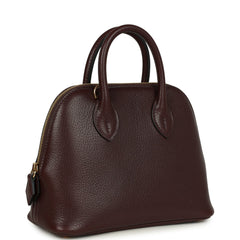 Hermes 1923 Bolide Mini Rouge Sellier Chevre Mysore Gold Hardware