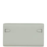 Hermes Kelly Wallet To Go Bleu Glacier Evercolor Gold Hardware - Thumbnail View 4
