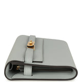 Hermes Kelly Wallet To Go Bleu Glacier Evercolor Gold Hardware - Thumbnail View 3
