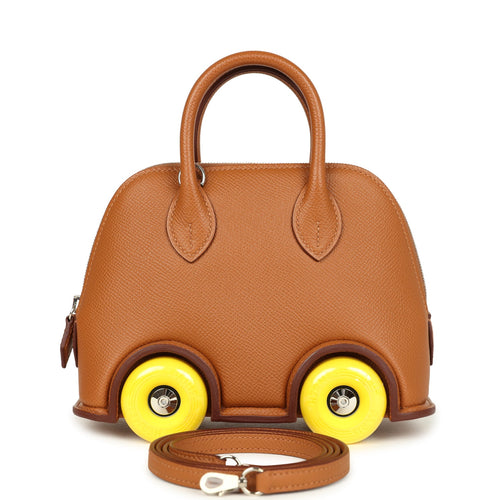 Hermes Bolide On Wheels 1923 Gold and Jaune Citron Epsom Palladium Hardware