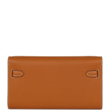 Hermes Kelly Wallet To Go Toffee Epsom Gold Hardware