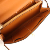 Hermes Kelly Wallet To Go Toffee Epsom Gold Hardware