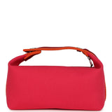 Hermes Bride A Brac Carre Case PM Hibiscus Canvas Palladium Hardware