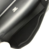 Hermes Mini Jypsiere Black and Ecru Toile H Black Swift Palladium Hardware