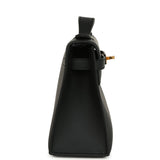 Hermes Kelly Pochette Black Swift Gold Hardware - Thumbnail View 3