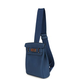 Hermes HAC A Dos PM Backpack Blue Tie Togo Palladium Hardware