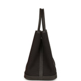 Hermes Garden Party 30 Ebene Toile Officier Canvas and Negonda Palladium Hardware