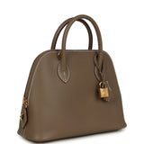 Hermes 1923 Bolide 25 Etoupe Epsom Gold Hardware