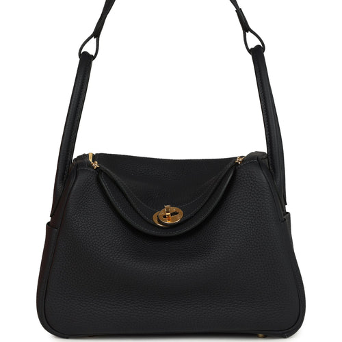 Hermes Lindy 26 Bleu Nuit Clemence Gold Hardware