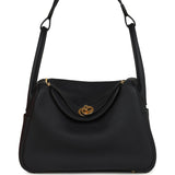 Hermes Lindy 26 Bleu Nuit Clemence Gold Hardware - Thumbnail View 1