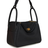 Hermes Lindy 26 Bleu Nuit Clemence Gold Hardware - Thumbnail View 2