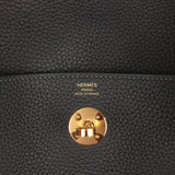 Hermes Lindy 26 Bleu Nuit Clemence Gold Hardware - Thumbnail View 8