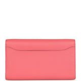 Hermes Constance Wallet To Go Rose Azalee Evercolor Palladium Hardware - Thumbnail View 4