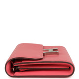 Hermes Constance Wallet To Go Rose Azalee Evercolor Palladium Hardware - Thumbnail View 5