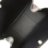 Hermes Garden Party 30 Black Toile and Negonda Palladium Hardware
