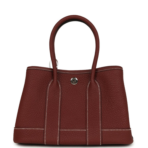 Hermes Garden Party Neo 23 Rouge H Negonda Palladium Hardware