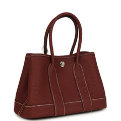 Hermes Garden Party Neo 23 Rouge H Negonda Palladium Hardware