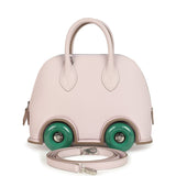 Hermes Bolide On Wheels 1923 Mauve Pale and Vert Vertigo Epsom Palladium Hardware
