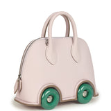Hermes Bolide On Wheels 1923 Mauve Pale and Vert Vertigo Epsom Palladium Hardware