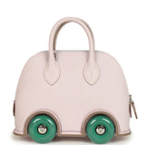 Hermes Bolide On Wheels 1923 Mauve Pale and Vert Vertigo Epsom Palladium Hardware