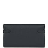 Hermes Kelly Long Wallet Bleu Indigo Verso Epsom Palladium Hardware