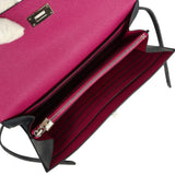 Hermes Kelly Long Wallet Bleu Indigo Verso Epsom Palladium Hardware