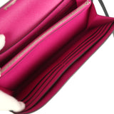 Hermes Kelly Long Wallet Bleu Indigo Verso Epsom Palladium Hardware