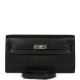 Hermes Kelly Wallet To Go Black Chevre Chamkila Electrum Hardware - Thumbnail View 1