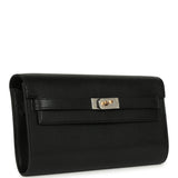 Hermes Kelly Wallet To Go Black Chevre Chamkila Electrum Hardware - Thumbnail View 2