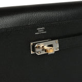Hermes Kelly Wallet To Go Black Chevre Chamkila Electrum Hardware - Thumbnail View 6