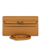 Hermes Kelly Wallet To Go Sesame Epsom Gold Hardware