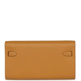 Hermes Kelly Wallet To Go Sesame Epsom Gold Hardware