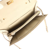 Hermes Kelly Wallet To Go Beton Matte Alligator Gold Hardware