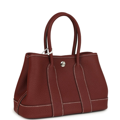 Hermes Garden Party Neo 23 Rouge H Negonda Palladium Hardware
