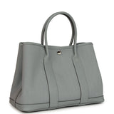 Hermes Garden Party 30 Gris Pantin Officier Canvas and Negonda Palladium Hardware - Thumbnail View 2