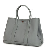 Hermes Garden Party 30 Gris Pantin Officier Canvas and Negonda Palladium Hardware - Thumbnail View 5
