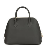 Hermes 1923 Bolide 25 Graphite and Gris Pale Epsom Gold Hardware - Thumbnail View 4