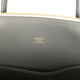 Hermes 1923 Bolide 25 Graphite and Gris Pale Epsom Gold Hardware - Thumbnail View 8