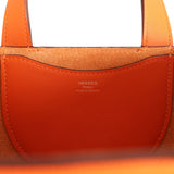 Hermes In-The-Loop 18 Orange Clemence and Swift Palladium Hardware