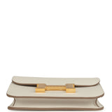 Hermes Constance Slim Wallet Craie Epsom Gold Hardware