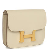 Hermes Constance Slim Wallet Craie Epsom Gold Hardware - Thumbnail View 2