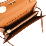 Hermes Kelly Wallet To Go Gold Epsom Gold Hardware