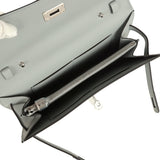 Hermes Kelly Wallet To Go Gris Pantin Epsom Palladium Hardware